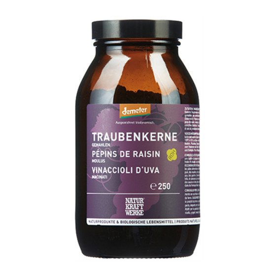 NaturKraftWerke Pépins de raisin avec parties de peau, moulus