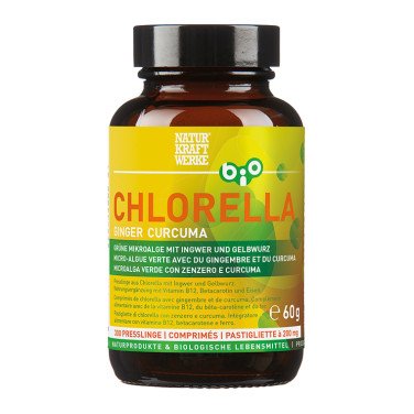 NaturKraftWerke Chlorella Ginger Curcuma Comprimés