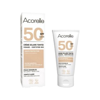 Acorelle Crème solaire visage teintée SPF 50 - clair