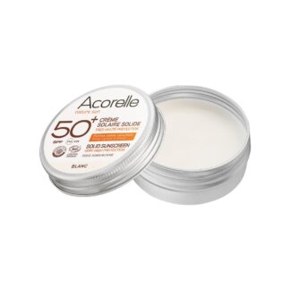 Acorelle Crème solaire solide blanche SPF50+