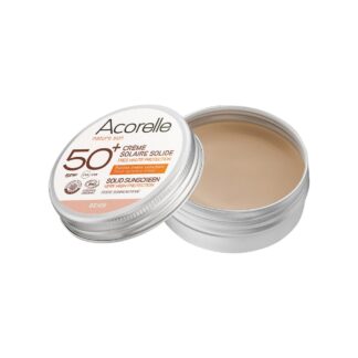 Acorelle Crème solaire solide beige SPF50+