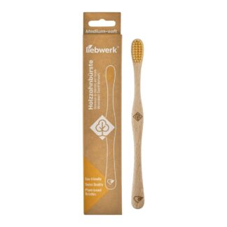 Liebwerk Brosse à dents adulte medium LEAF