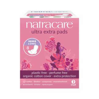 Natracare Serviettes avec ailes ultra extra longues